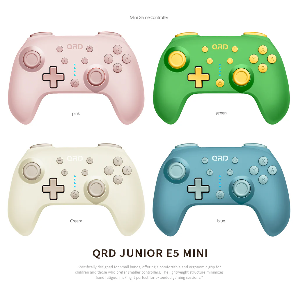 QRD Junior E5 Mini wireless controller for Switch/OLED, PC, iOS, Android - Image 7