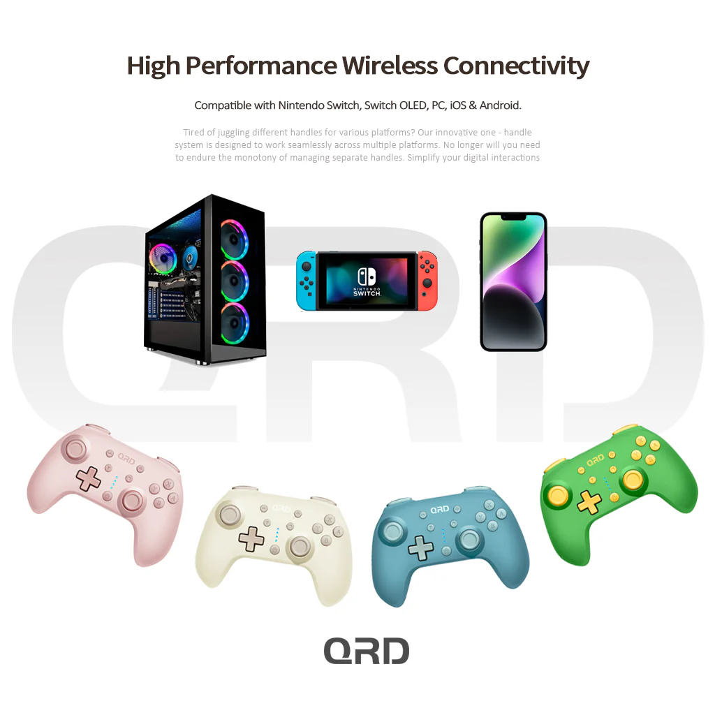 QRD Junior E5 Mini wireless controller for Switch/OLED, PC, iOS, Android - Image 8