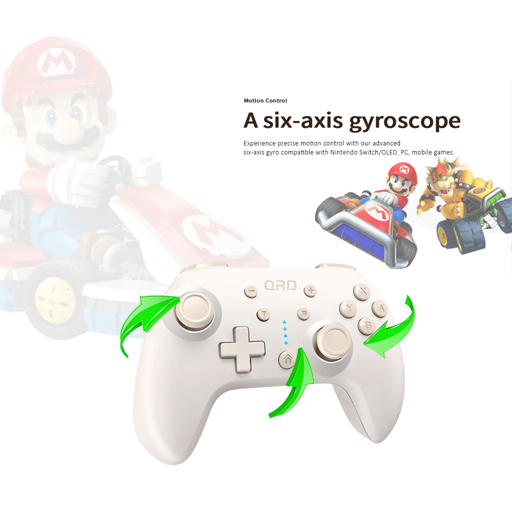 QRD Junior E5 Mini wireless controller for Switch/OLED, PC, iOS, Android - Image 9